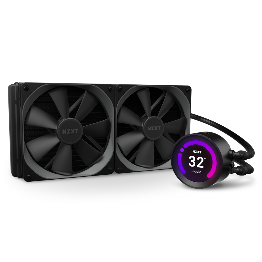 

Жидкостное охлаждение NZXT Kraken Z63 для Socket 115x/2066/2011/2011-3/1356/1366/1200/AM4/TR4/sWRX8/TRX40, 2x140мм, дисплей (RL-KRZ63-01), Kraken Z63