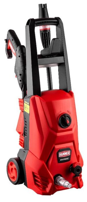 

Мойка высокого давления Hammer MVD1900C, 165 бар, 390 л/ч, шланг 8м, корпус насоса - алюминий, забор воды из емкости, 7кг, MVD1900C
