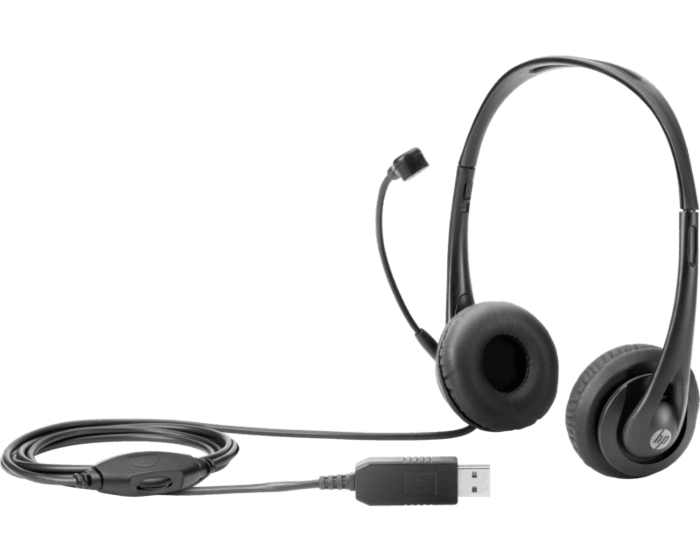 

Проводная гарнитура HP T1A67AA, USB, черный, T1A67AA