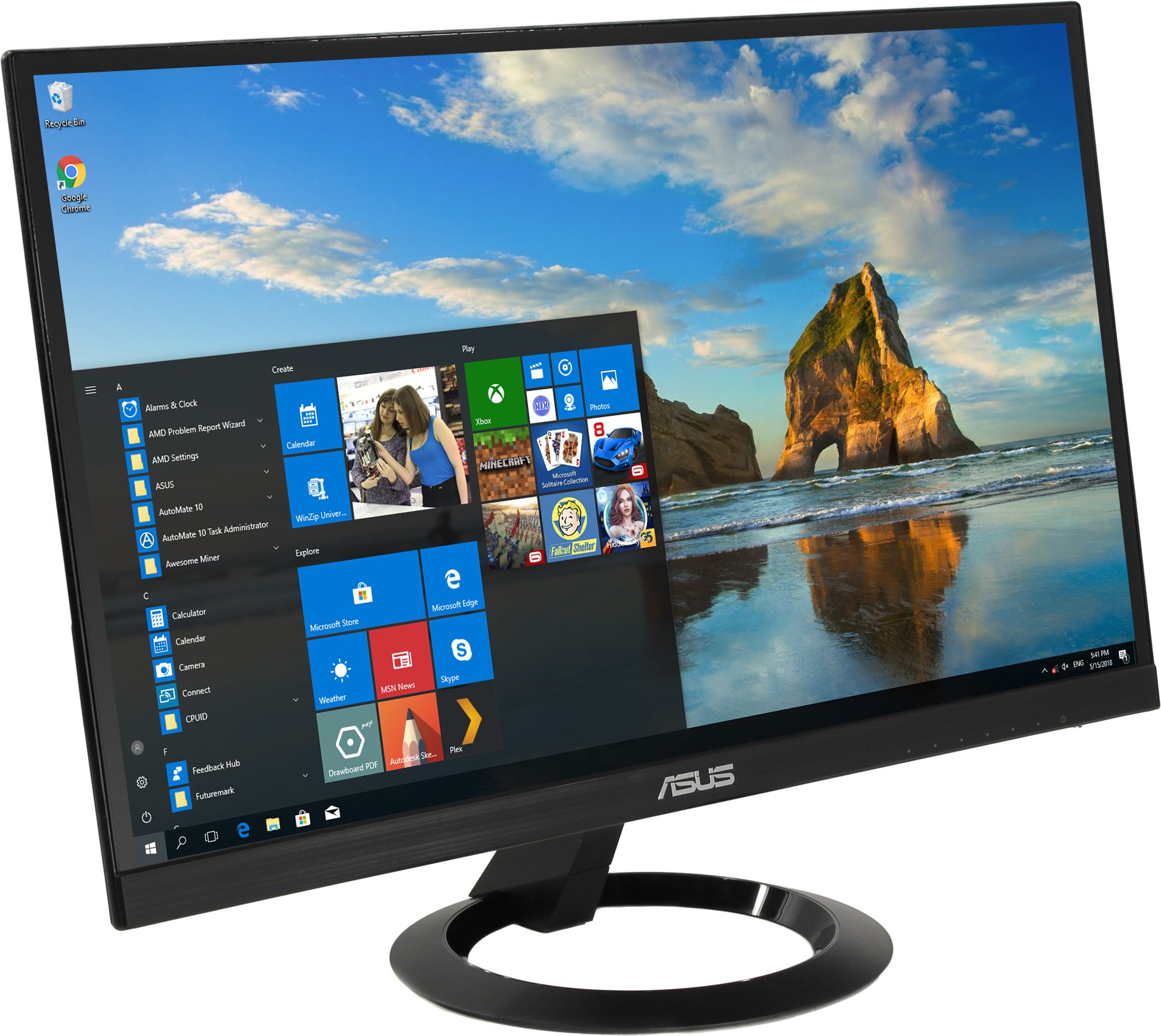 

Монитор 23" ASUS VZ239HE IPS, 1920x1080 (16:9), 250кд/м2, 5мс, VGA, HDMI, черный (90LM0330-B01670), VZ239HE