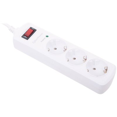

Сетевой фильтр Cyberpower B0310SA0-DE_W, 3-розетки, 1м, белый (B0310SA0), B0310SA0-DE_W