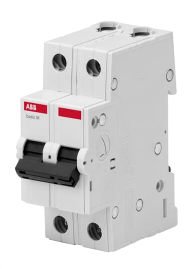 

Выключатель автоматический ABB BMS412C25 basic M двухполюсный (2P/2П) 25A C 4.5кА (2CDS642041R0254), BMS412C25