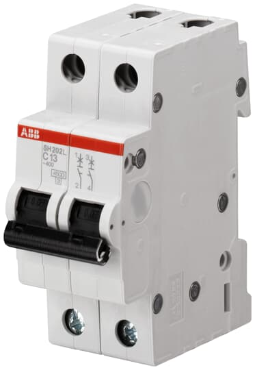 

Выключатель автоматический ABB SH202L-C16 SH200L двухполюсный (2P/2П) 16A C 4.5кА (2CDS242001R0164), SH202L-C16