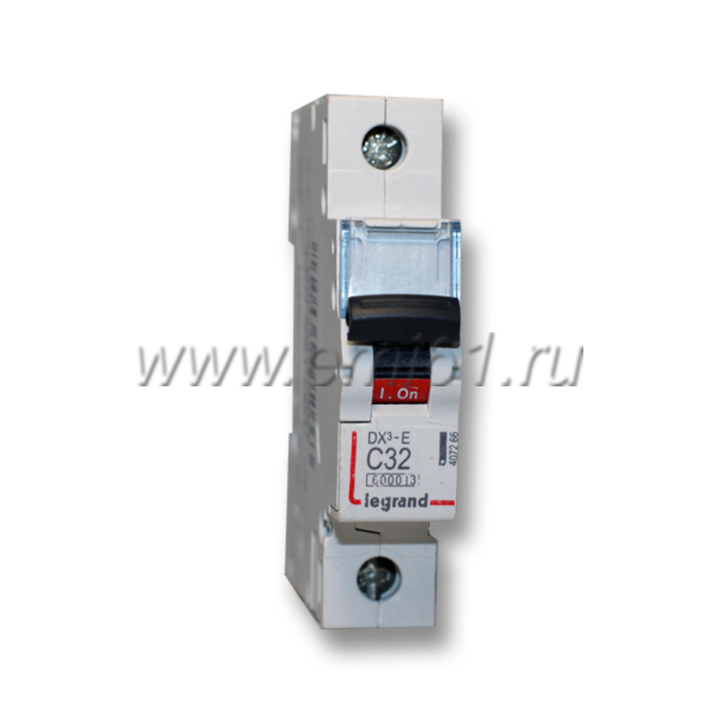 

Выключатель автоматический Legrand DX3-E 1P однополюсный (1P/1П) 32А C 6кА (407266), DX3-E 1P