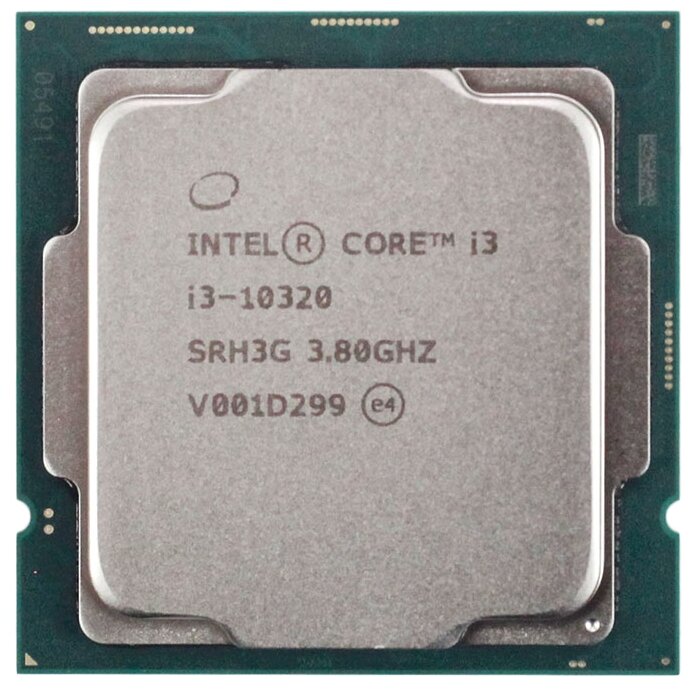 

Процессор Intel Core i3-10320 Comet Lake-S, 4C/8T, 3800MHz 8Mb TDP-65W LGA1200 tray (OEM) (CM8070104291009), 10320