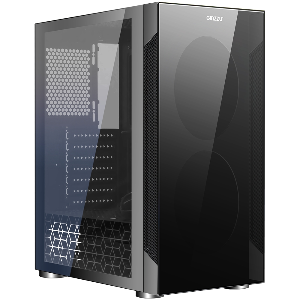 Корпус Ginzzu CL190, ATX, Midi-Tower, USB 3.0, черный, без БП