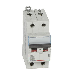 

Выключатель автоматический Legrand DX3 двухполюсный (2P/2П) 16А C 6кА (407800)