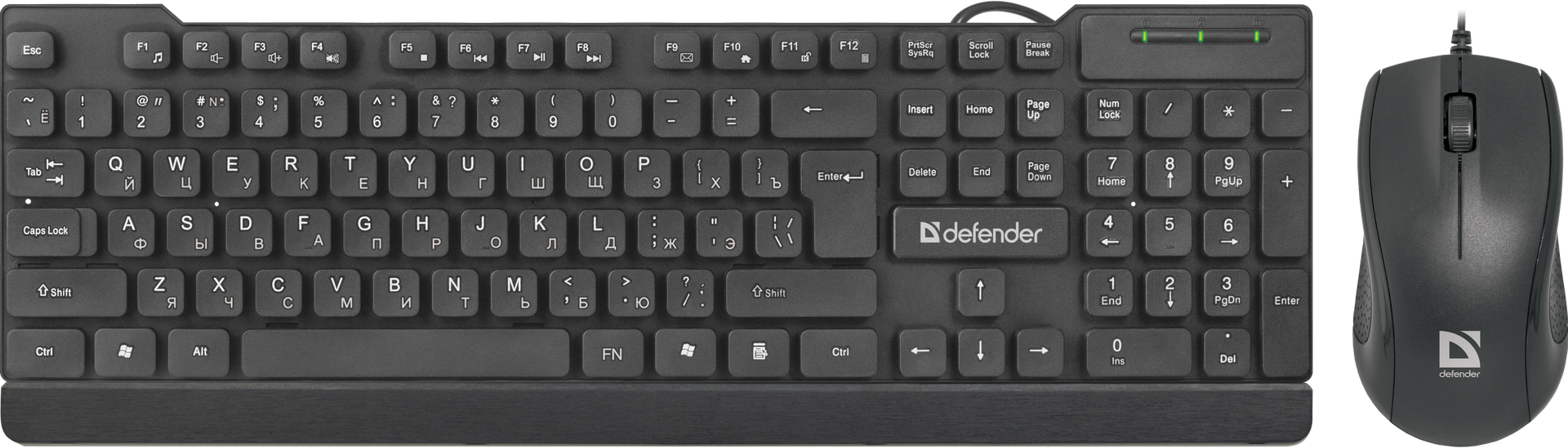 Клавиатура + мышь Defender York C-777, USB, черный (45779)