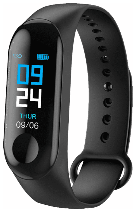 

Фитнес-браслет GEOZON HEART, 0.96" IPS, черный (G-SM04BLK), HEART