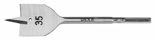 

Сверло ⌀3.5 см x 15.2 см, сталь 45, по дереву, Dexx, перьевое, 1 шт. (2945-35)