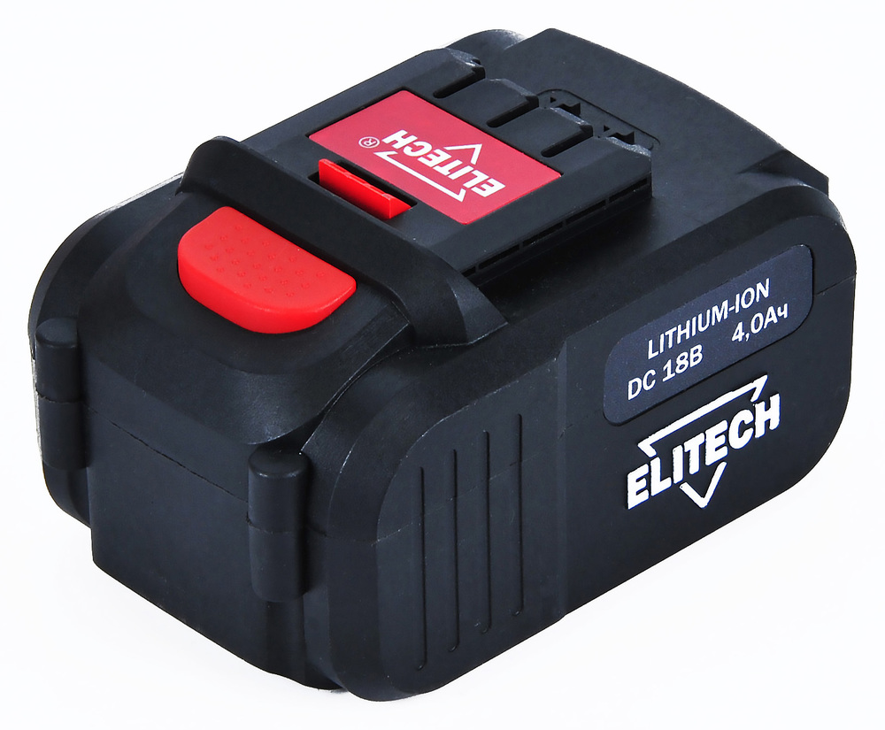 

Аккумулятор Elitech ДА18СЛК2, 18V, 4Ah, Li-Ion для Elitech (1820.067700), ДА18СЛК2
