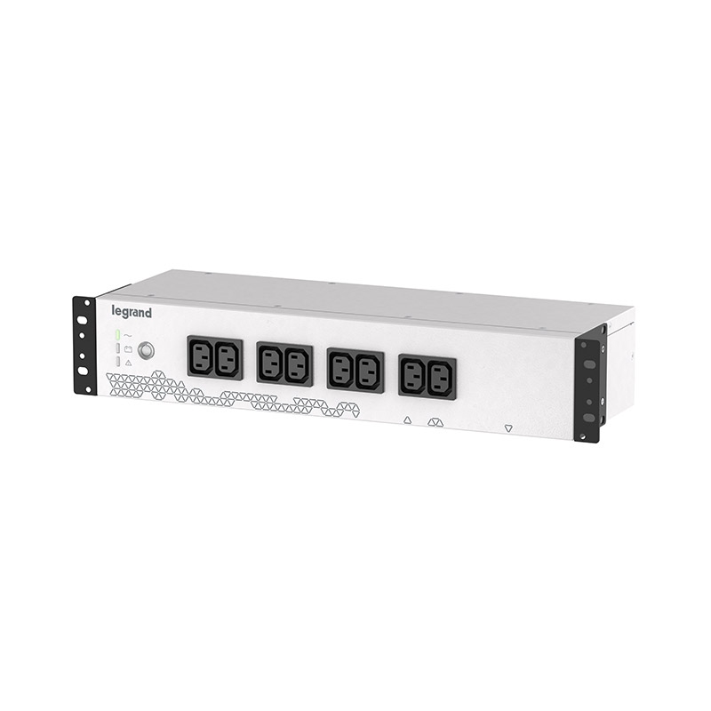 ИБП Legrand PDU, 800VA, 480W, IEC, розеток - 8, USB, черный/серебристый (310331), цвет черный/серебристый - фото 1