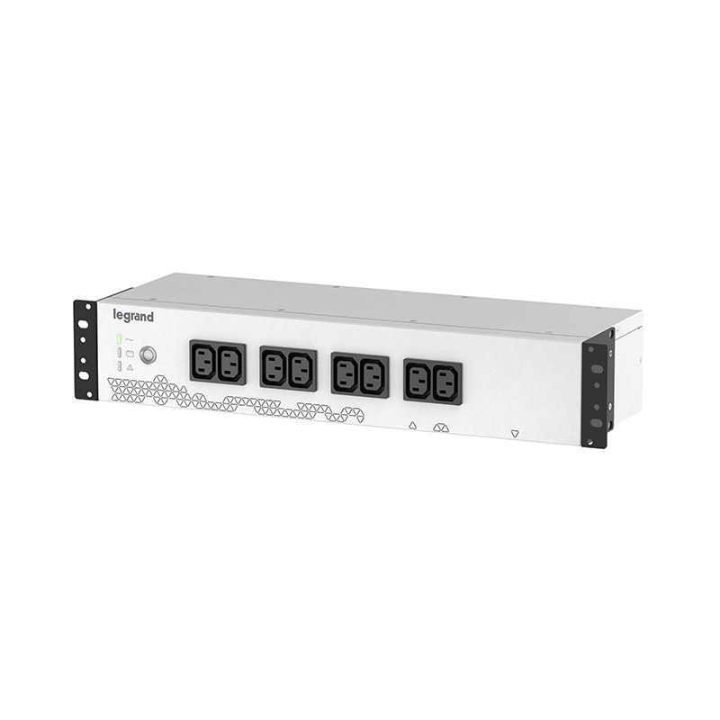 

ИБП Legrand PDU, 800VA, 480W, IEC, розеток - 8, USB, черный/серебристый (310331), PDU