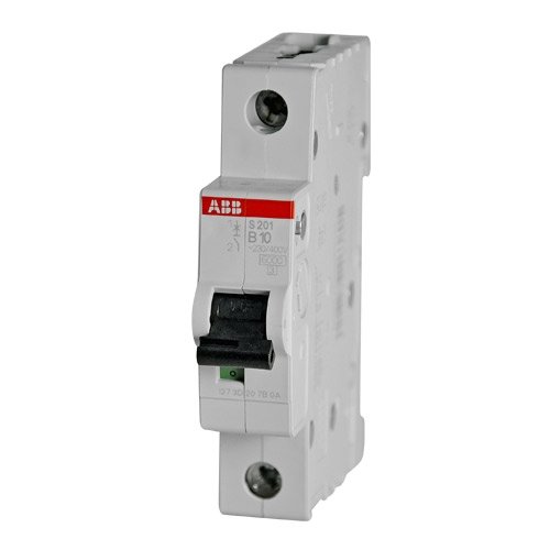 

Выключатель автоматический ABB S201-B10 S200 однополюсный (1P/1П) 10A B 6кА (2CDS251001R0105), S201-B10