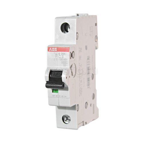 

Выключатель автоматический ABB S201-C3 S200 однополюсный (1P/1П) 3A C 6кА (2CDS251001R0034), S201-C3