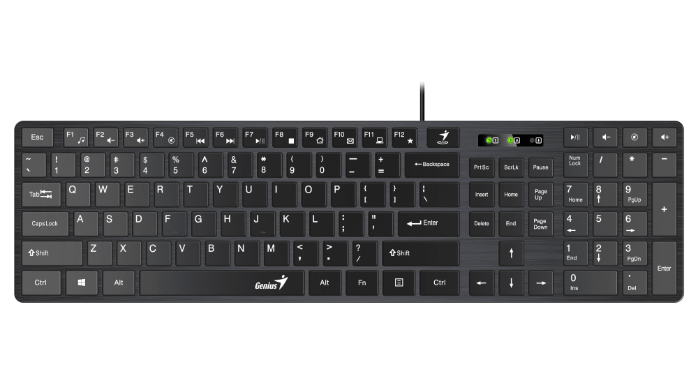 Клавиатура Genius SlimStar 126, USB, черный