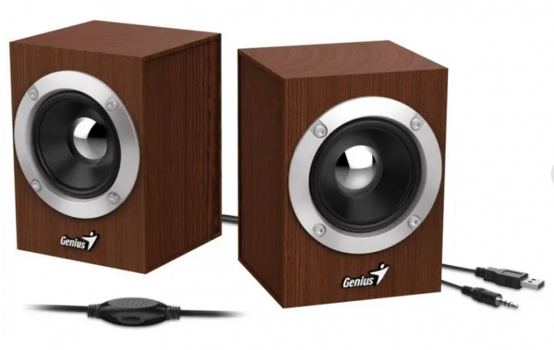 

Акустика 2.0 Genius SP-HF280, 6W, коричневый (31730028400), SP-HF280