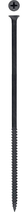 Саморез СГМ гипсокартон-металл 4.8мм x 150мм (PH2), фосфатированное покрытие, черный, 2шт., пакет, ЗУБР Профессионал (4-300016-48-150)