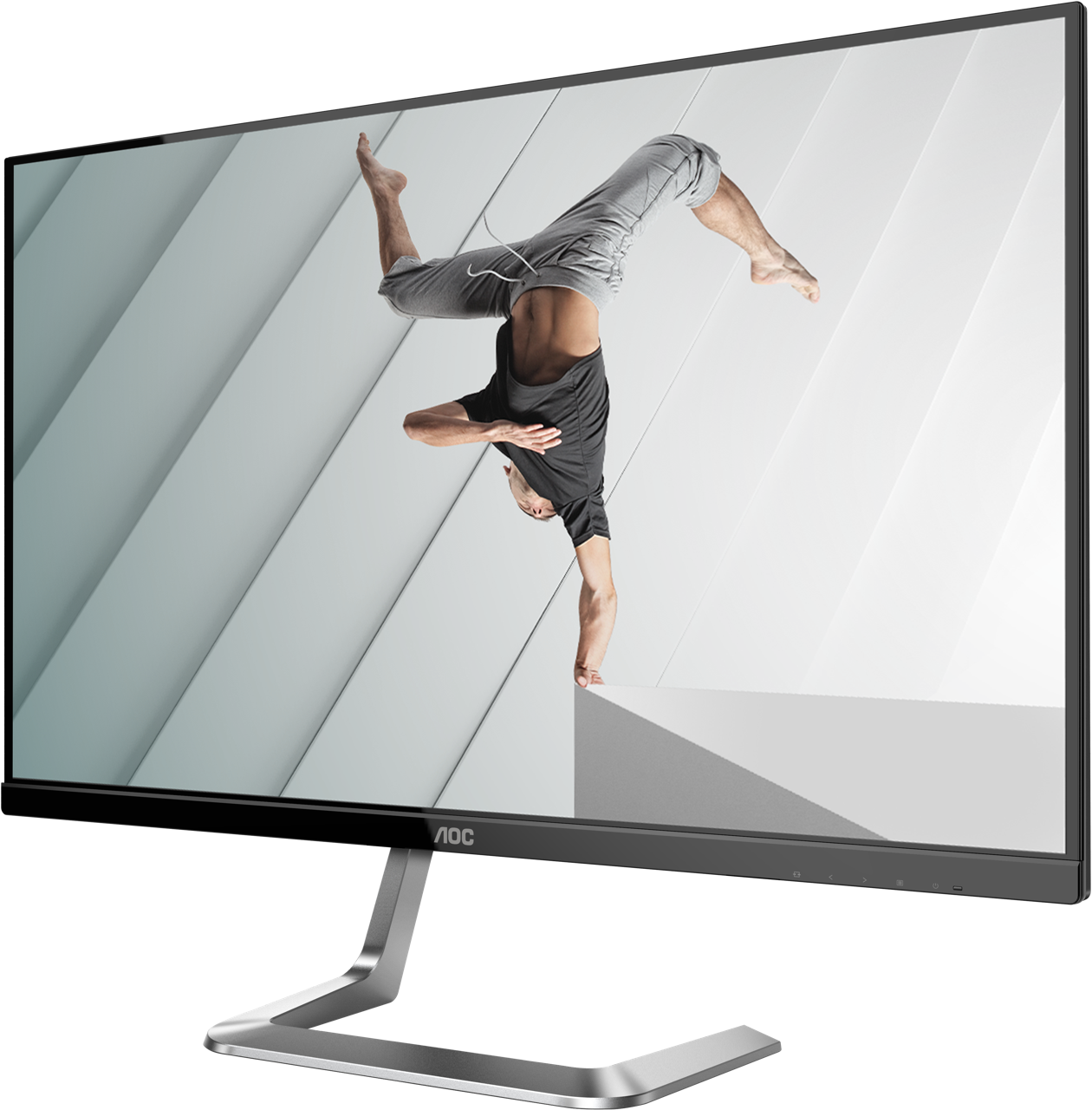 

Монитор 27" AOC Q27T1 IPS, 2560x1440 (16:9), 350кд/м2, 5мс, HDMI, DisplayPort, черный/серебристый, Q27T1