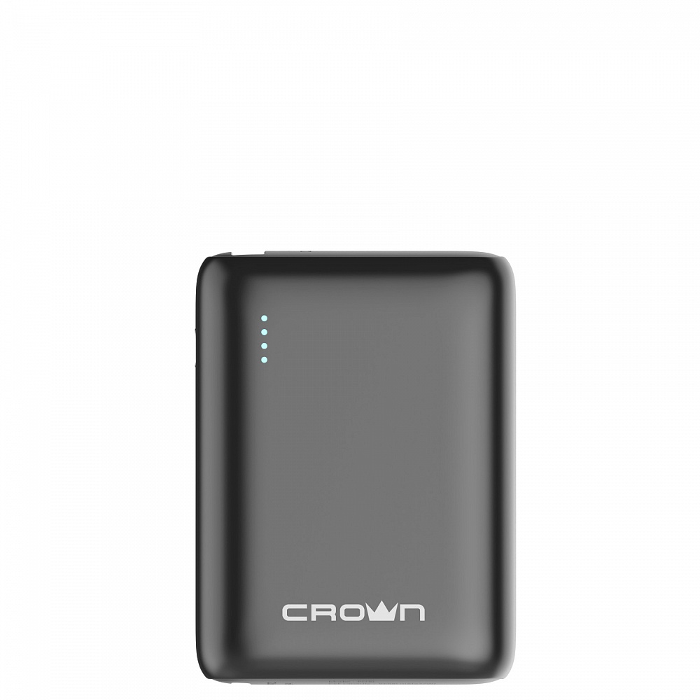 Портативный аккумулятор (Powerbank) Crown CMPB-1003, 10000mAh, 1xUSB, 3A, Type-C, QC, PD, черный - фото 1