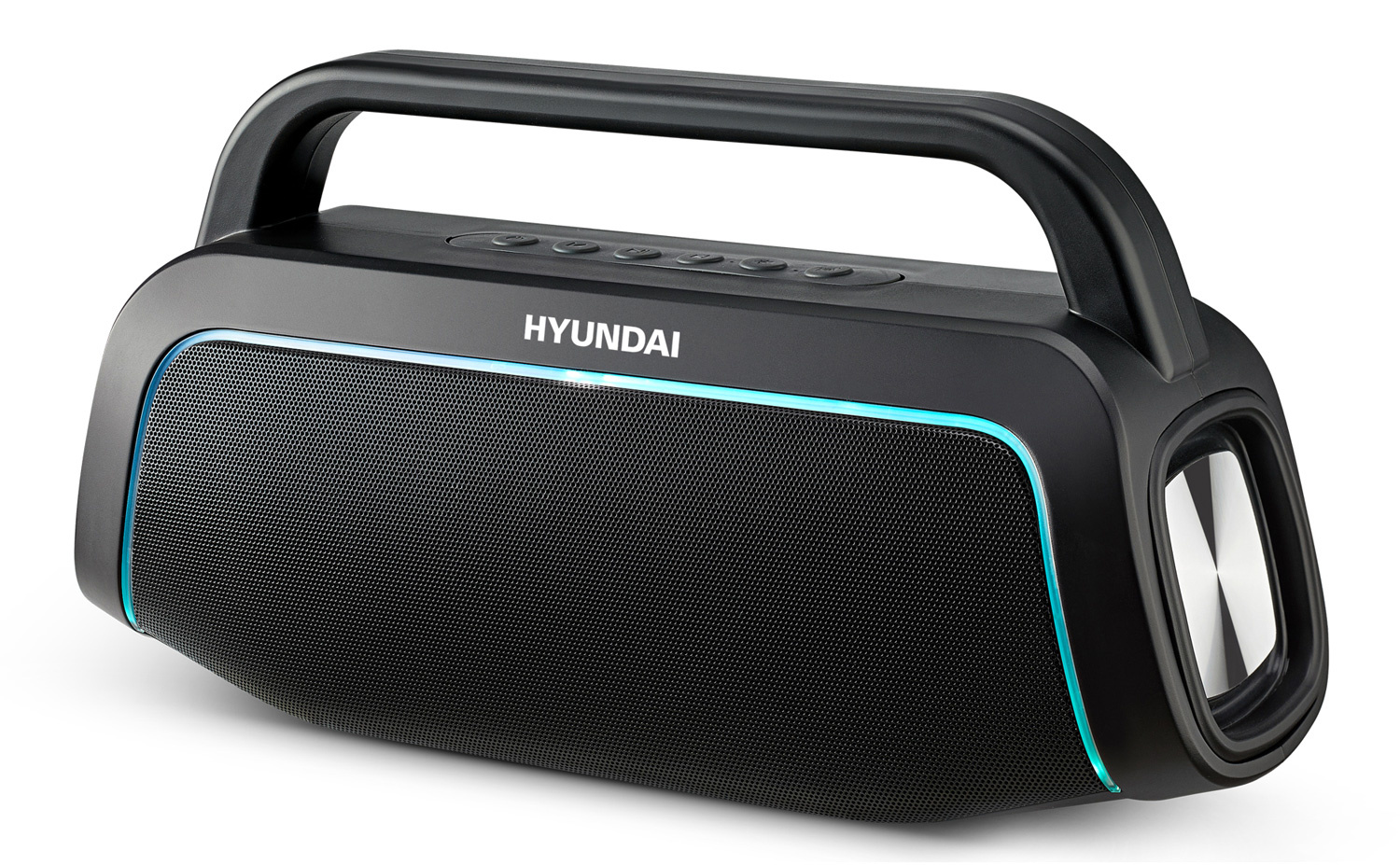

Портативная акустика Hyundai H-PAC560, 10 Вт, FM, microSD, Bluetooth, подсветка, черный (H-PAC560), H-PAC560