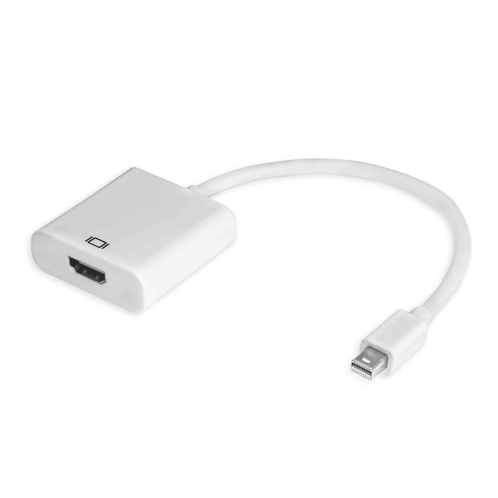 

Адаптер-переходник Mini DisplayPort(M)-HDMI(19F), до 6.75 Гбит, белый Greenconnect (GCR-MDP2HD2)