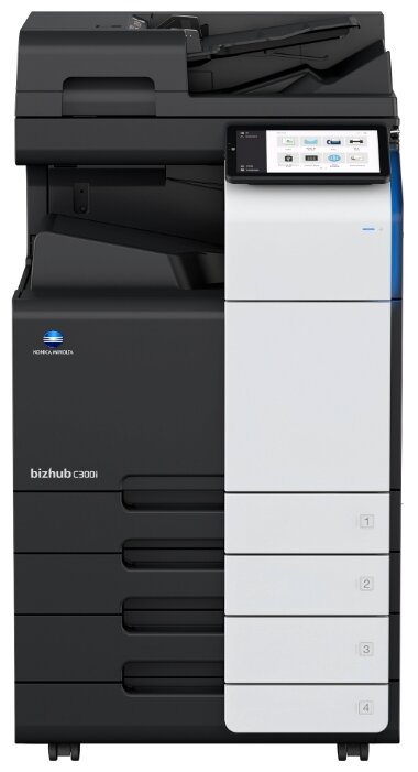 МФУ лазерный Konica Minolta bizhub C300i, A3, цветной, 30стр/мин (A4 ч/б), 30стр/мин (A4 цв.), 15стр/мин (A3 ч/б), 15стр/мин (A3 цв.), 1200x1200dpi, дуплекс, сетевой, USB (AA2K021) - фото 1