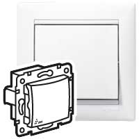 

Выключатель Legrand Valena, 1кл., скрытый монтаж, механизм с накладкой без рамки, белый (774201)