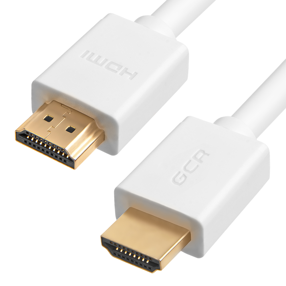 

Кабель HDMI(19M)-HDMI(19M) v2.0 4K, экранированный, 3 м, белый Greenconnect (GCR-HM761-3.0m)