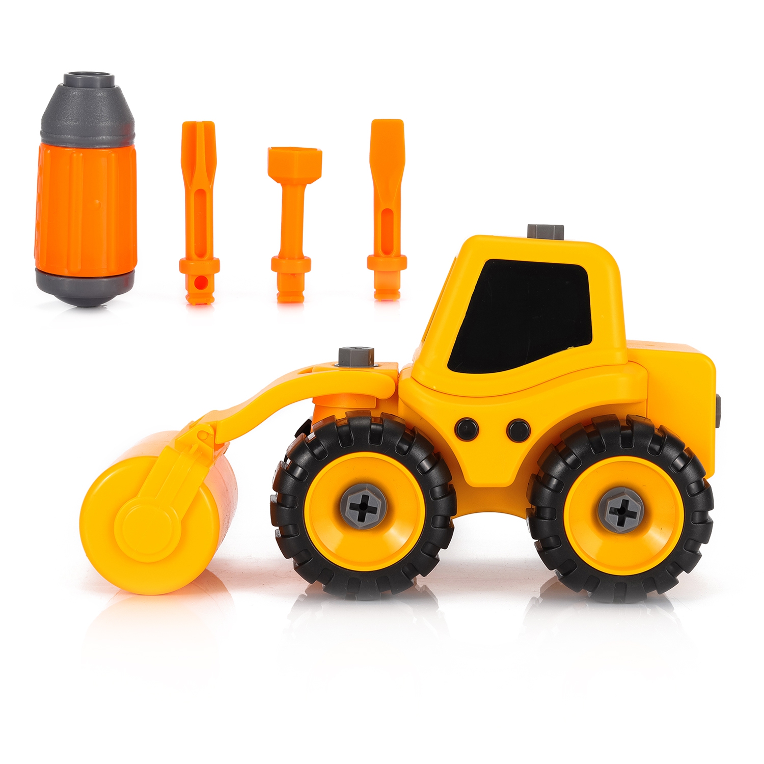 

Игровой набор Bebelot "Экскаватор-каток", (17,5 см, разборн., отвёртка, 3 насадки), звук, свет (BEB1602-103), "Экскаватор-каток"