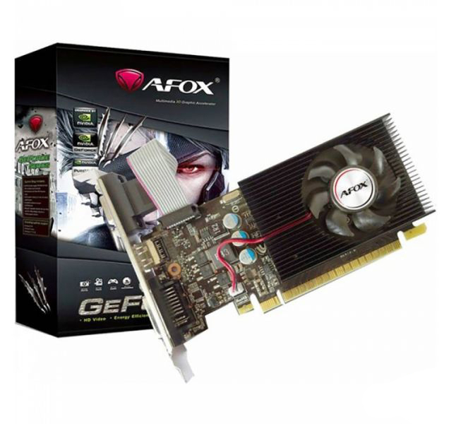 Видеокарта AFOX NVIDIA GeForce GT730 LP, 4Gb DDR3, 128bit, PCI-E, VGA, DVI, HDMI, Retail (AF730-4096D3L6)