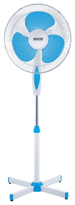 

Вентилятор напольный, 40Вт, скоростей: 3, поворот, наклон, белый/синий, пульт ДУ, MYSTERY - MSF-2446 (1785226), MSF-2446