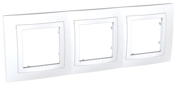 

Рамка Schneider Electric Unica MGU2.006.18, горизонтальная, 3-поста, 6-модулей, белый (MGU2.006.18), MGU2.006.18
