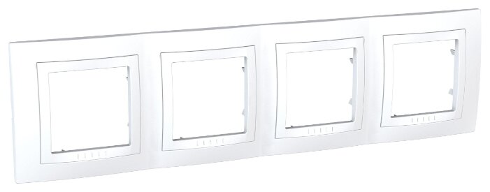 

Рамка Schneider Electric Unica MGU2.008.18, горизонтальная, 4-поста, 8-модулей, белый (MGU2.008.18), MGU2.008.18