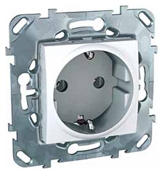 

Розетка Schneider Electric Unica MGU5.036.18ZD, скрытый монтаж, однопостовая/модулей: 2, с з/к, 16A, механизм без рамки и накладки, IP20, белый (MGU5.036.18ZD), MGU5.036.18ZD