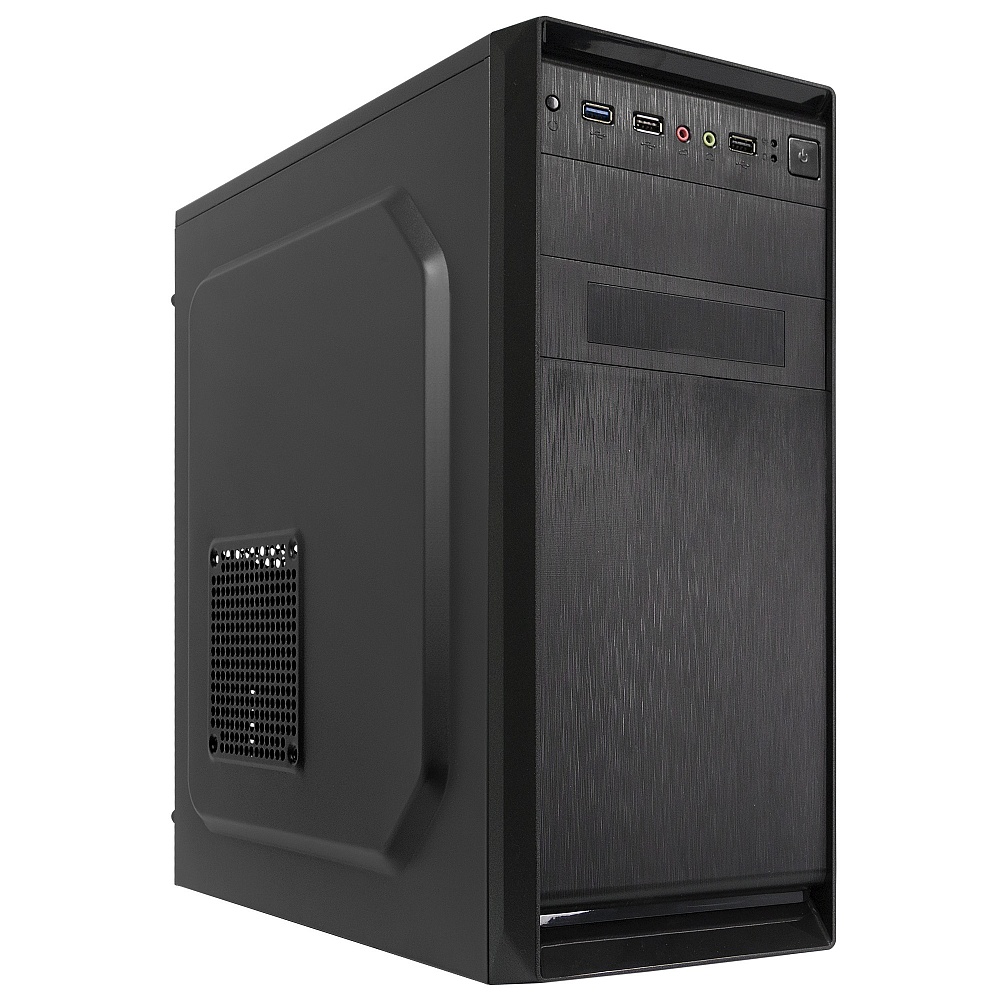 Корпус CROWN CMC-610, ATX, Midi-Tower, USB 3.0, черный, 500Вт (CM000003008)