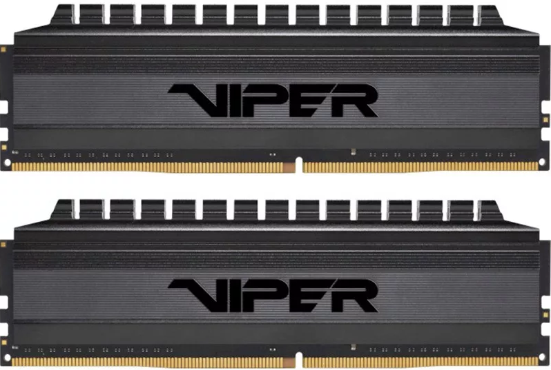 

Комплект памяти DDR4 DIMM 32Gb (2x16Gb), 3200MHz, CL16, 1.35 В, Patriot Memory, Viper 4 Blackout (PVB432G320C6K), PVB432G320C6K