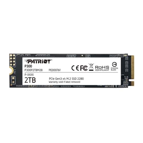 Твердотельный накопитель (SSD) Patriot 2Tb P300, 2280, M.2, NVMe (P300P2TBM28) - фото 1