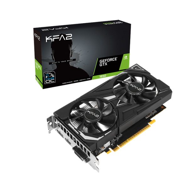 

Видеокарта KFA2 NVIDIA GeForce GTX1650 EX (1-Click OC), 4Gb GDDR6, 128bit, PCI-E, DVI, HDMI, DP, Retail (65SQL8DS66EK), EX (1-Click OC)