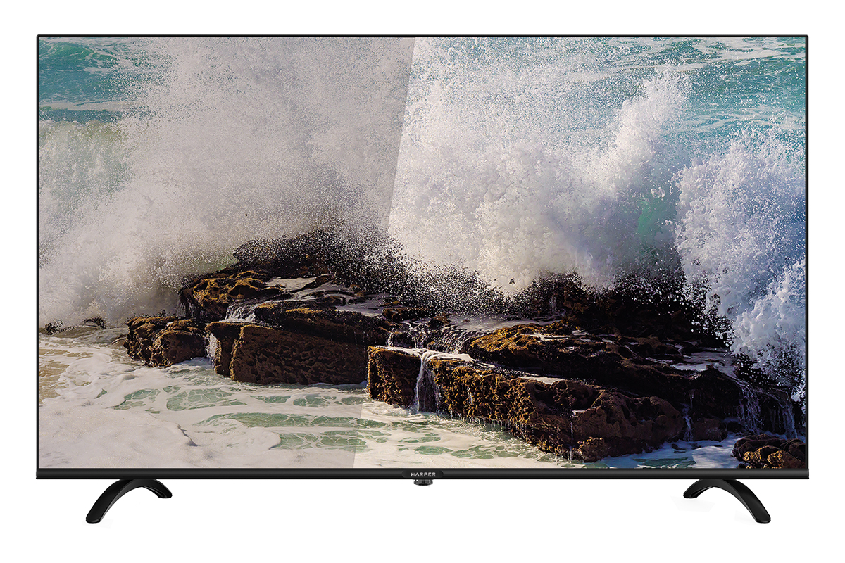 

Телевизор 43" HARPER 43F720T, FullHD, 1920x1080, DVB-T2 /C /S2, HDMIx3, USBx1, черный, 43F720T