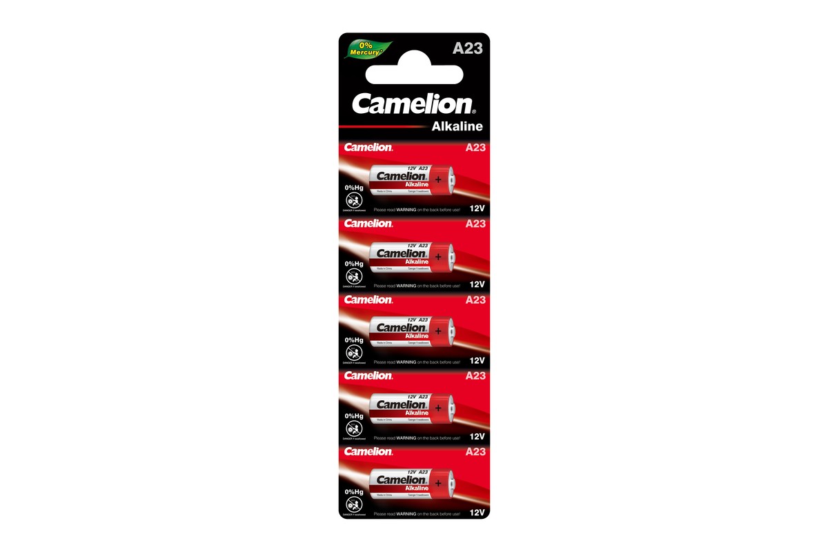 

Батарейка Camelion LR23A BL-5 Mercury Free, LR23A, 12V, 5 шт. (12828)