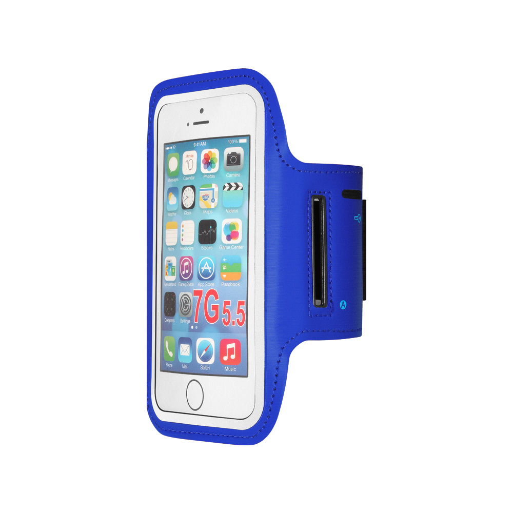 

Чехол на предплечье DF для смартфона 5.8" универсальный, неопрен, синий (SportCase-01)