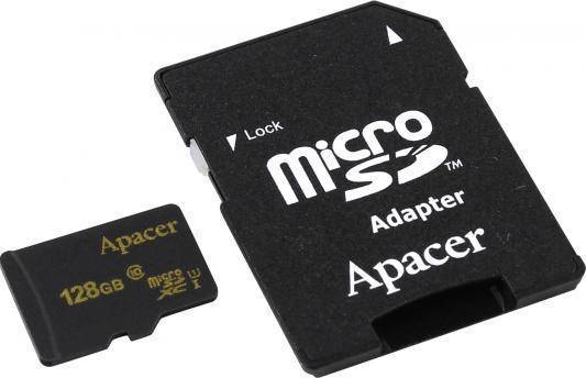 Карта памяти 128Gb microSDXC Apacer AP128GMCSX10U5-R Class 10 UHS-I U1 + адаптер (AP128GMCSX10U5-R)