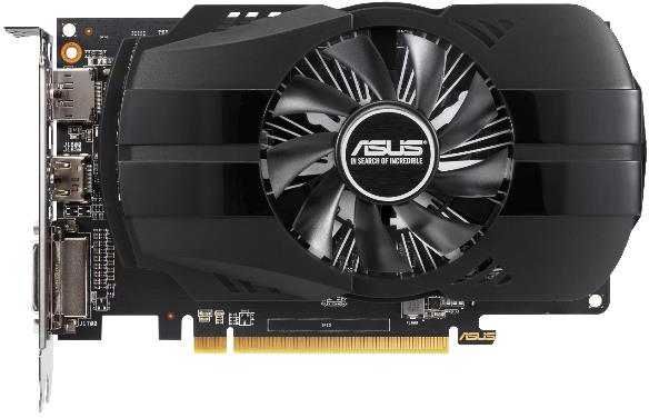 Видеокарта ASUS AMD Radeon RX 550 Phoenix, 4Gb DDR5, 128bit, PCI-E, DVI, HDMI, DP, Retail (PH-RX550-4G-EVO) - фото 1