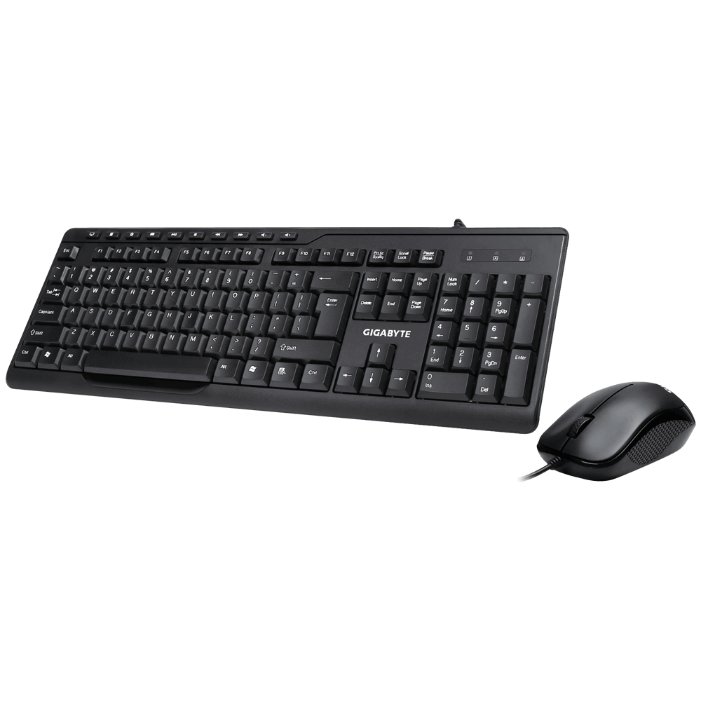 

Клавиатура + мышь GigaByte GK-KM6300, проводная, USB, черный (GK-KM6300), GK-KM6300