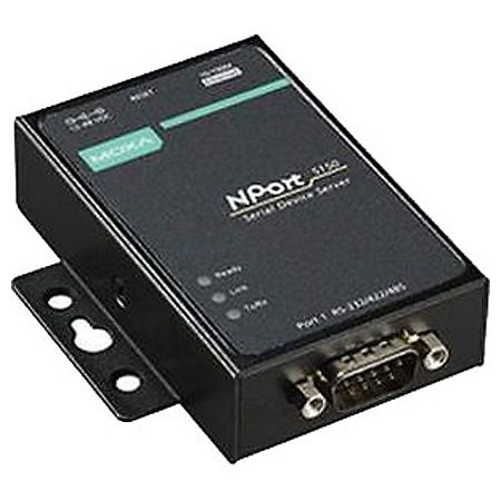 

Асинхронный сервер MOXA NPort 5150, 1-порт RS-232/422/485, 1-порт RJ-45, черный (NPort 5150 RU), NPort 5150