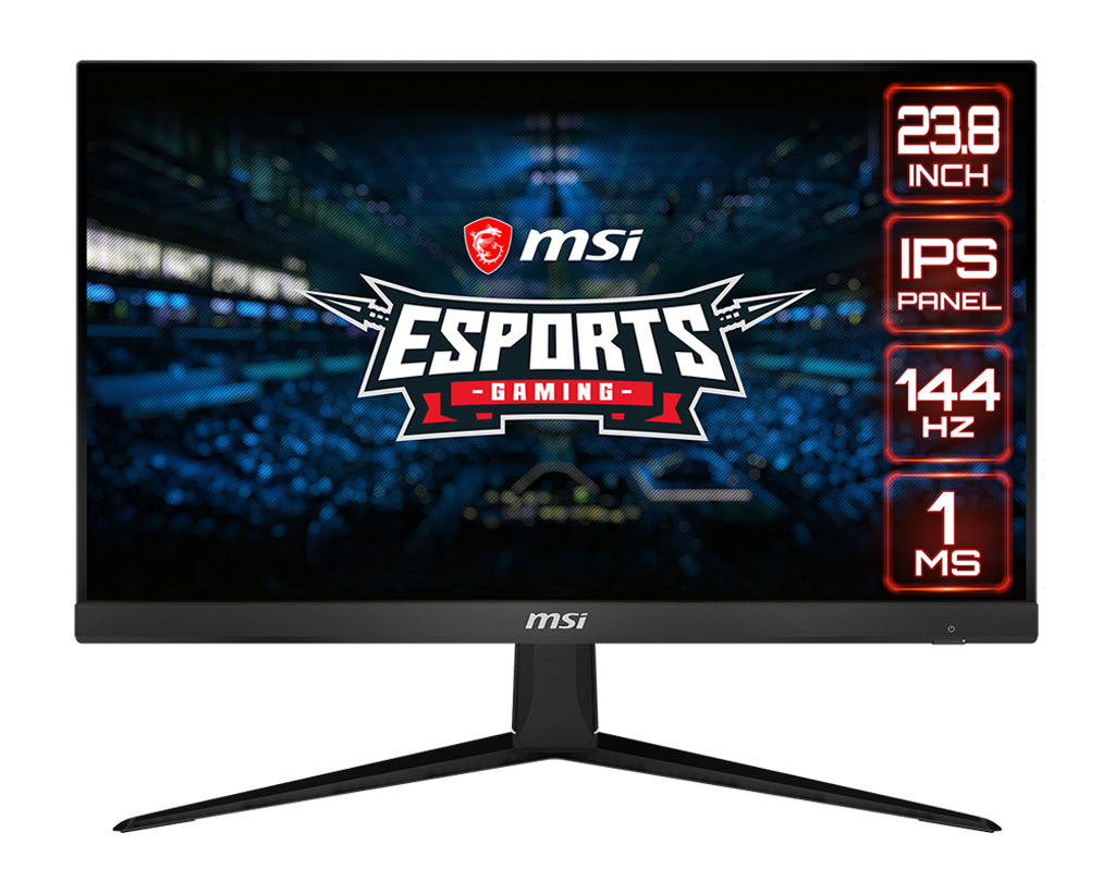 

Монитор 23.8" MSI Optix G241 IPS, 1920x1080 (16:9), 250кд/м2, 144 Гц, 1мс, FreeSync, HDMI, DisplayPort, черный (9S6-3BA41T-017), G241