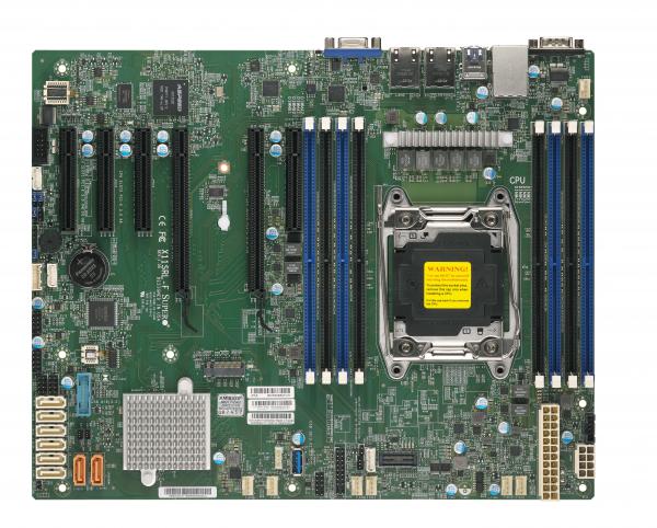 

Материнская плата Supermicro X11SRL-F, 1xSocket2066, iC422, 8xDDR4, 2PCI-Ex16, 4PCI-Ex8, 1xM.2-PCI-E, 8SATA3 RAID 0/1/5/10, 2GLAN, 6xUSB 2.0, 5xUSB 3.1, VGA, ATX, Bulk (MBD-X11SRL-F-B), X11SRL-F