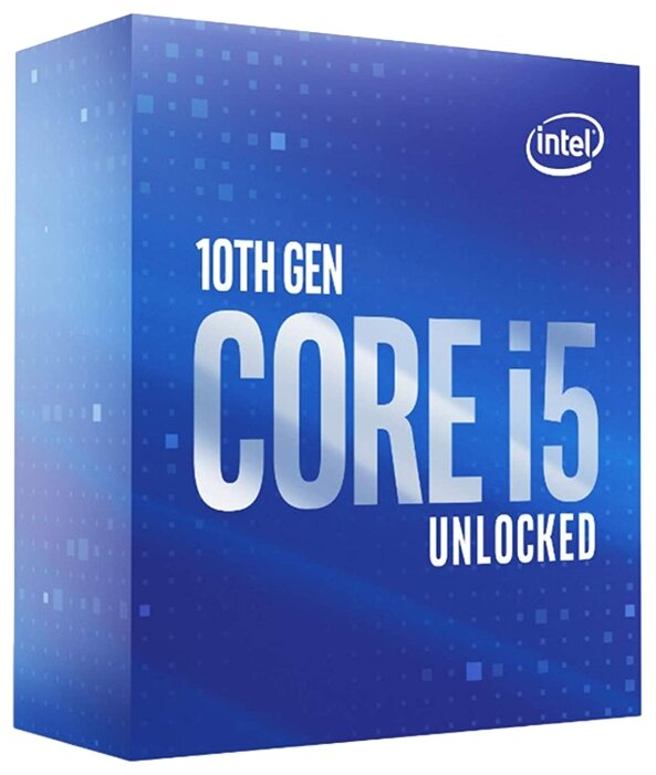 

Процессор Intel Core i5-10600K Comet Lake-S, 6C/12T, 4100MHz 12Mb TDP-125 Вт LGA1200 BOX (без кулера) (BX8070110600K), 10600K