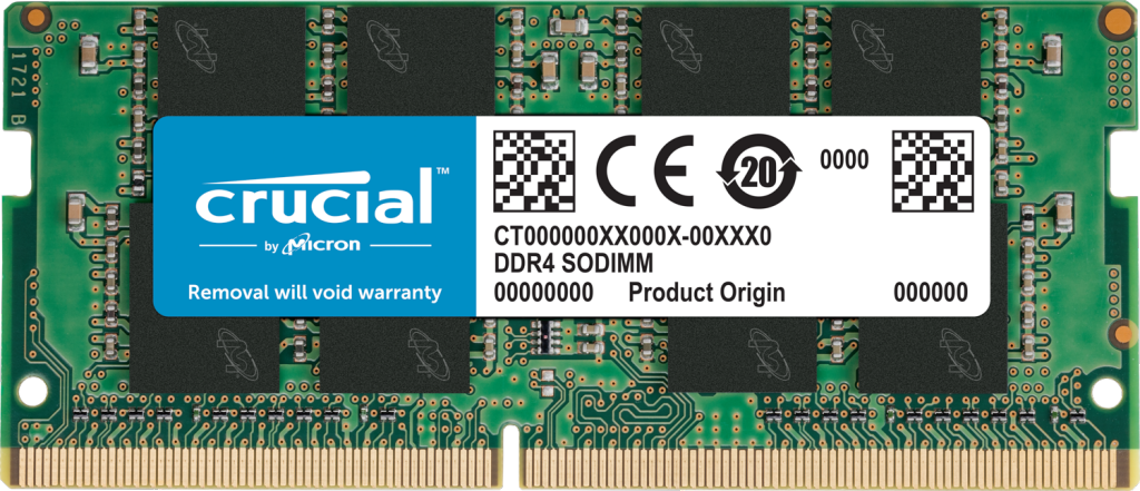 Память DDR4 SODIMM 16Gb, 3200MHz Crucial (CT16G4SFRA32A)